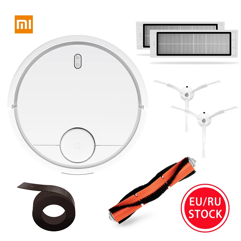 XIAOMI робот пылесос Cяоми Ми пылесос для дома пылесос робот моющий пылесос робот Смарт планируется пылесос беспроводной Тип ASPIRADOR WI-FI приложение Управление Авто Зарядка LDS сканирования сопоставление - Цвет: white add prats 2