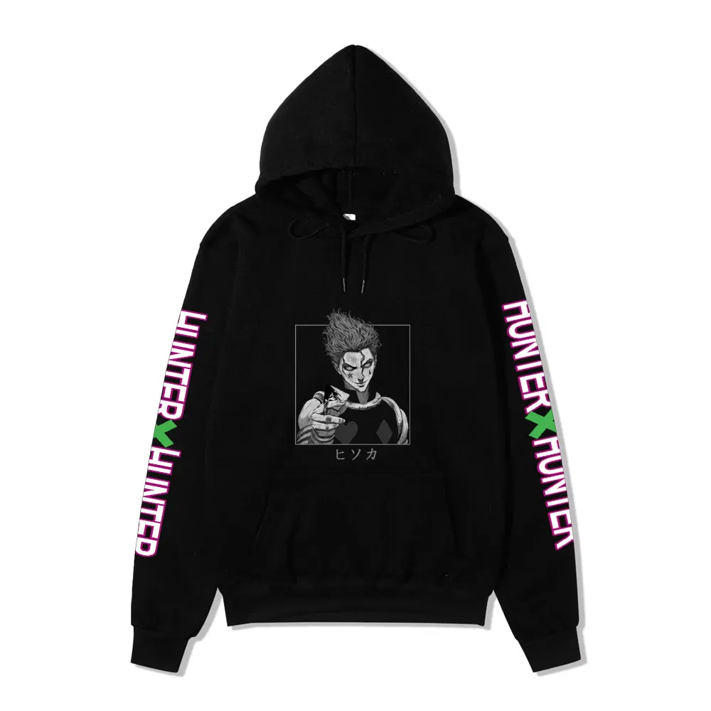 

Japanese Anime Hoodies Hunter X Hunter Men Women Pullovers Hoodies Sweatshirts Killua Zoldyck Hisoka 90s Hoody Tops Mens Hoody