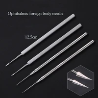 ophthalmic foreign body needle spatula type straight pointed curved point eye stainless steel willow type iris knife