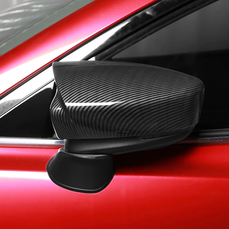 

Carbon Fiber Rear View Mirror Case Cover Side Wing Mirror Shell for Mazda 3 Axela 2017 2018 2019