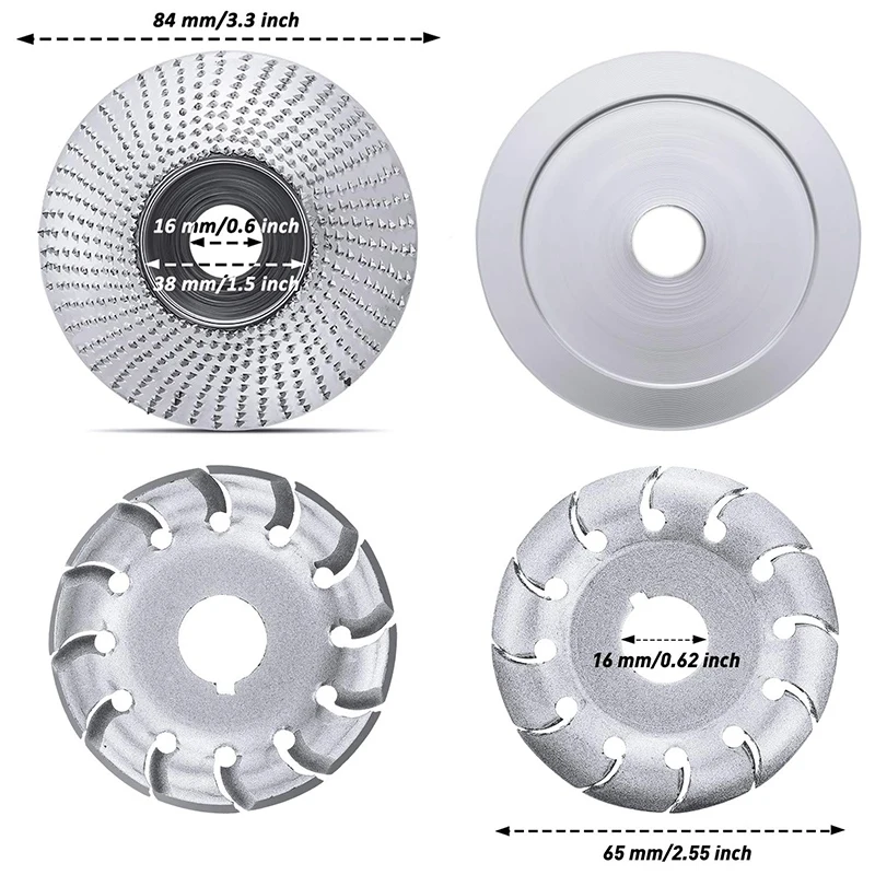 4 Угловая шлифовальная машина диск резьба по дереву моделирование полировка