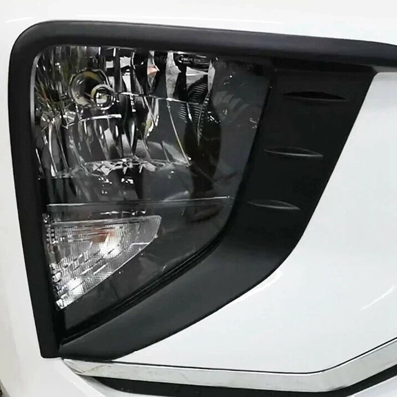 

for Mitsubishi Xpander 2018-2020 1 Pair Front Bumper Fog Driving Light Lamp Protect Frame Cover Trim Molding