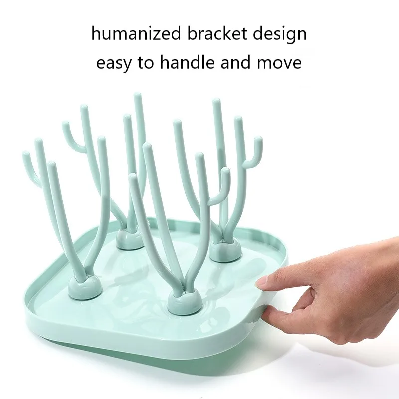 

Foldable Bottle Drain Rack Baby Bottle Drying Rack Multi-purpose Infant Feeding Bottle Cleaning Dryer Storage Rack Cup Holder