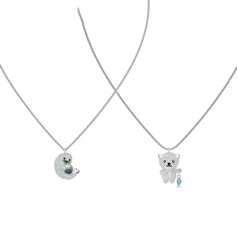 

LIDU High Quality Simple Fashion Exquisite Polar Bear Necklace Gift To Friends Free Mail Manufacturers Wholesale
