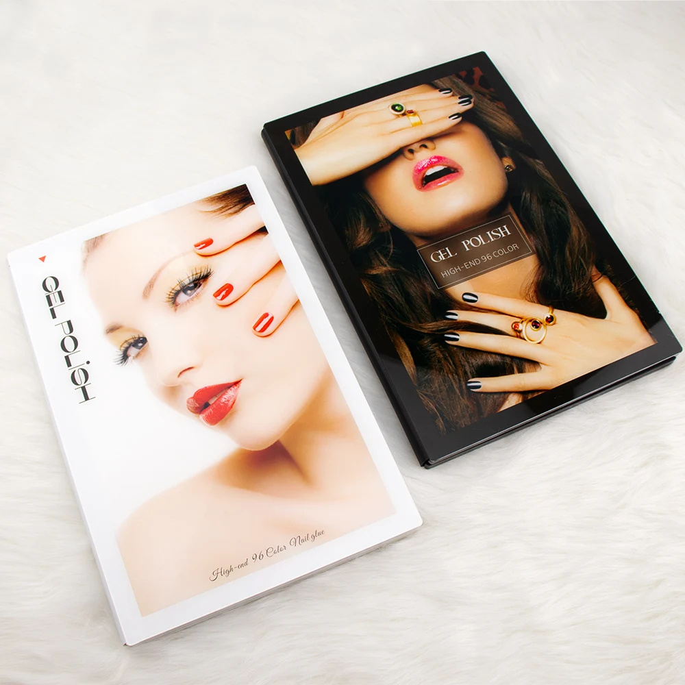 

96 Colors Acrylic Nail Polish Display Book Gel Showing Book Design Polish Colors Chart Painting Manicure Dedicated 96 Color