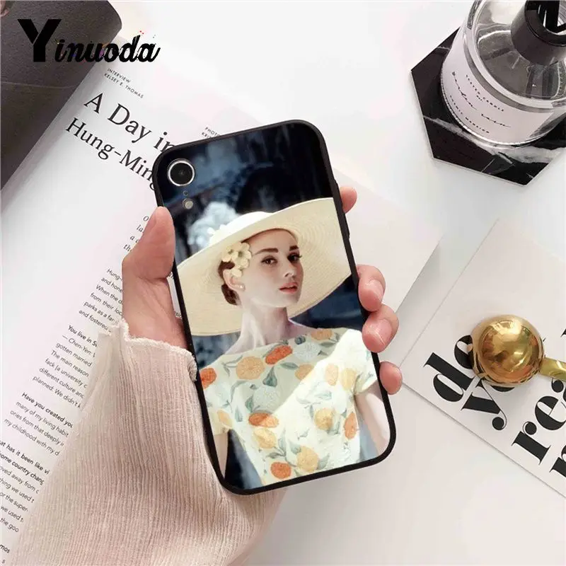 Yinuoda Одри Хепберн роскошный уникальный дизайн чехол для телефона iPhone X XS MAX 6 6s 7 7plus
