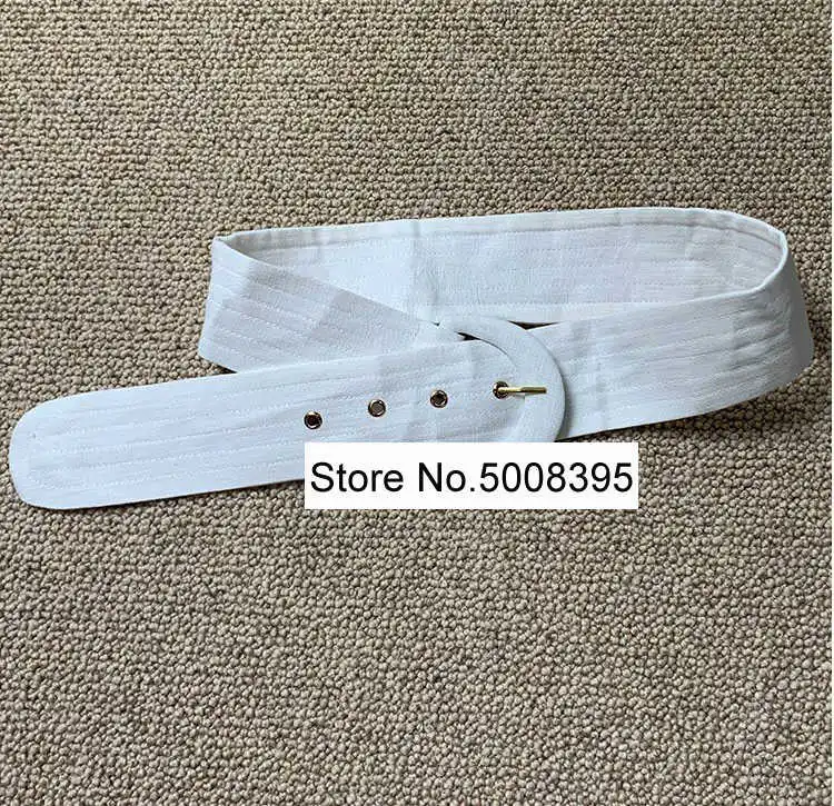 

White Linen Silk Short Skirt High Waist Ruffled Hem Waist Buckle Belt Pockets detail Fashion Resort Skirts