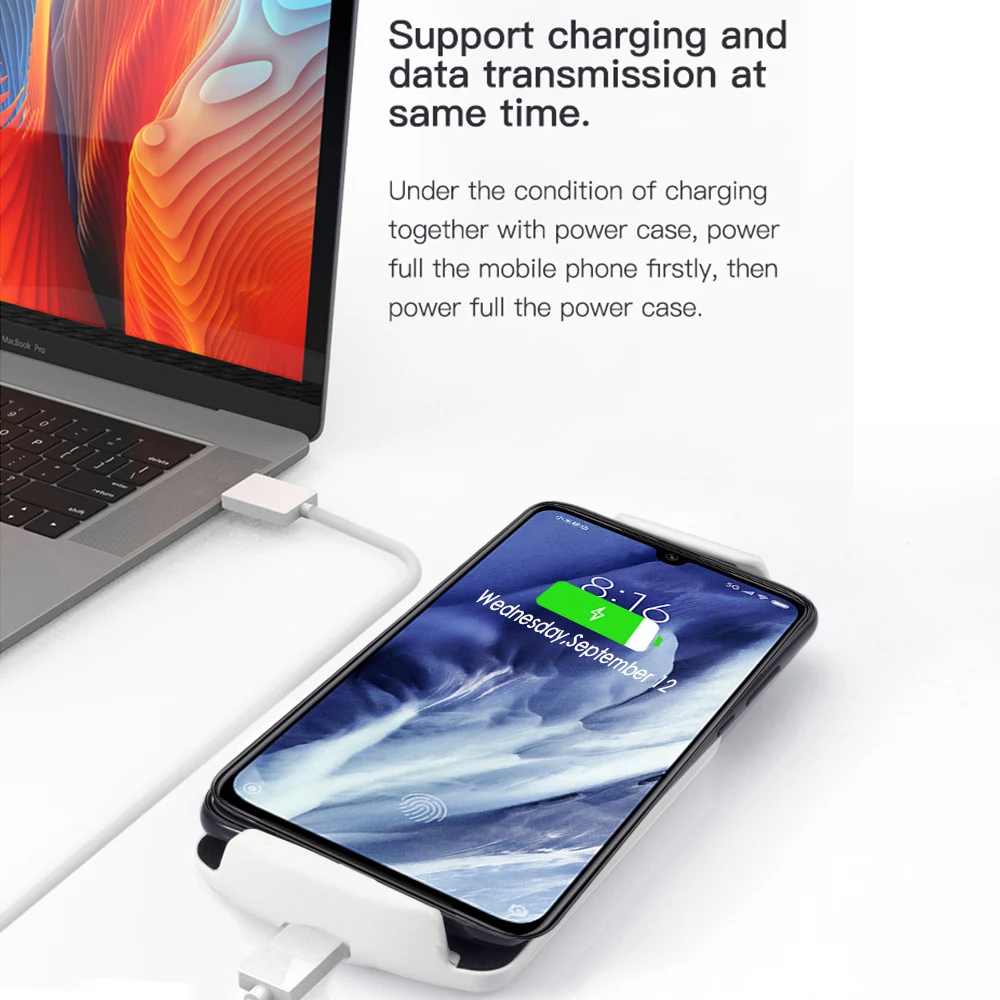 Чехол для зарядного устройства для Xiaomi Mi CC9 Pro, 5000 мА/ч, расширяемая Пряжка, запасной внешний аккумулятор, чехол для Xiaomi Mi Note 10, чехол для аккумулятора