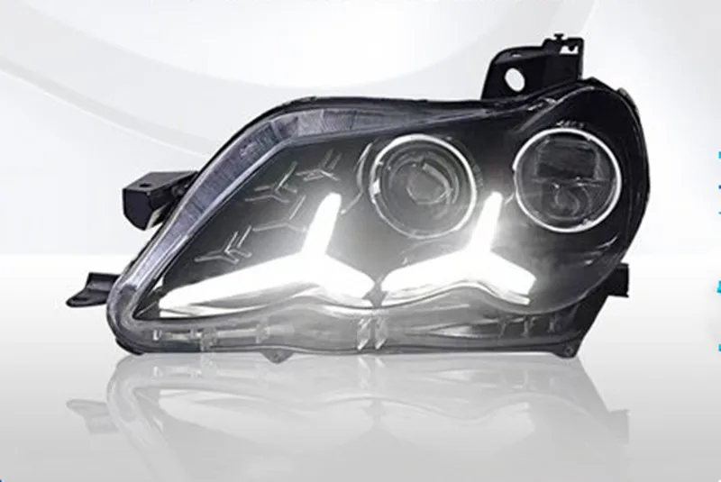 

eOsuns LED headlight assembly daytime running light with turn signal for Toyota reiz 2005-2009