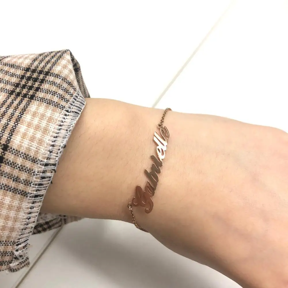 Браслет с индивидуальным именем для женщин браслет девушки подарок на день