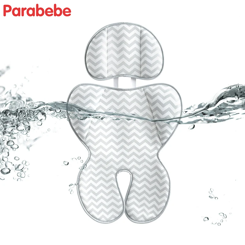 Дышащая моющаяся подкладка для сиденья коляски с поддержкой головы | Мать и