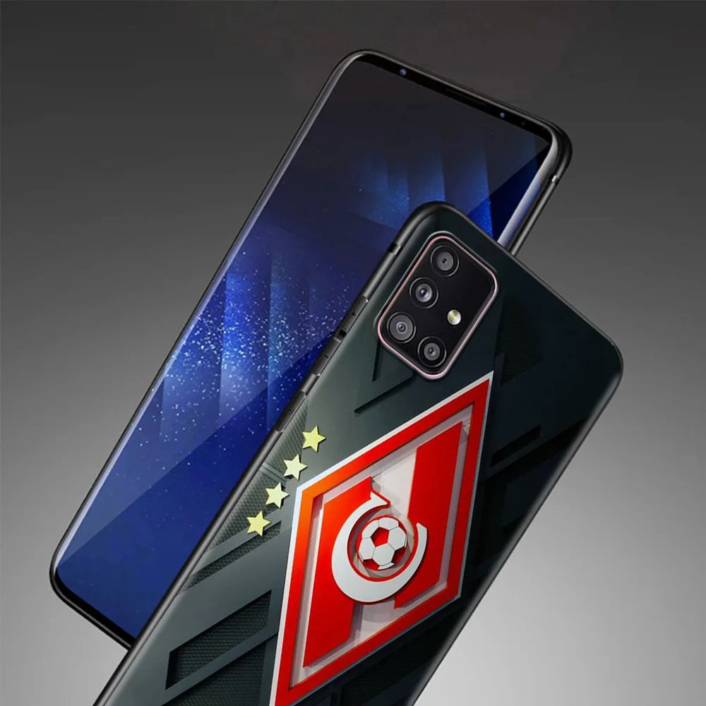 

Phone Case For Samsung Galaxy A72 A32 A42 A91 A71 A51 A41 A31 A21 Soft Cover Black Capa TPU Back Russian Spartak Moscow Football