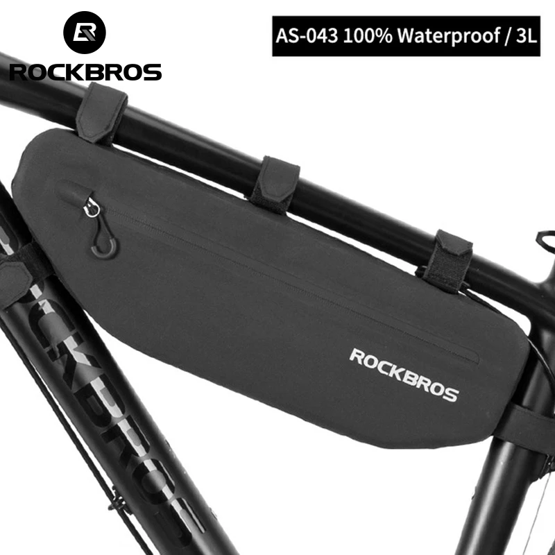 ROCKBROS Waterproof Bike Bag Front Frame Pannier MTB Road Cycling Triangle Pannier Bicycle  Dirt-resistant Bicycle Accessories