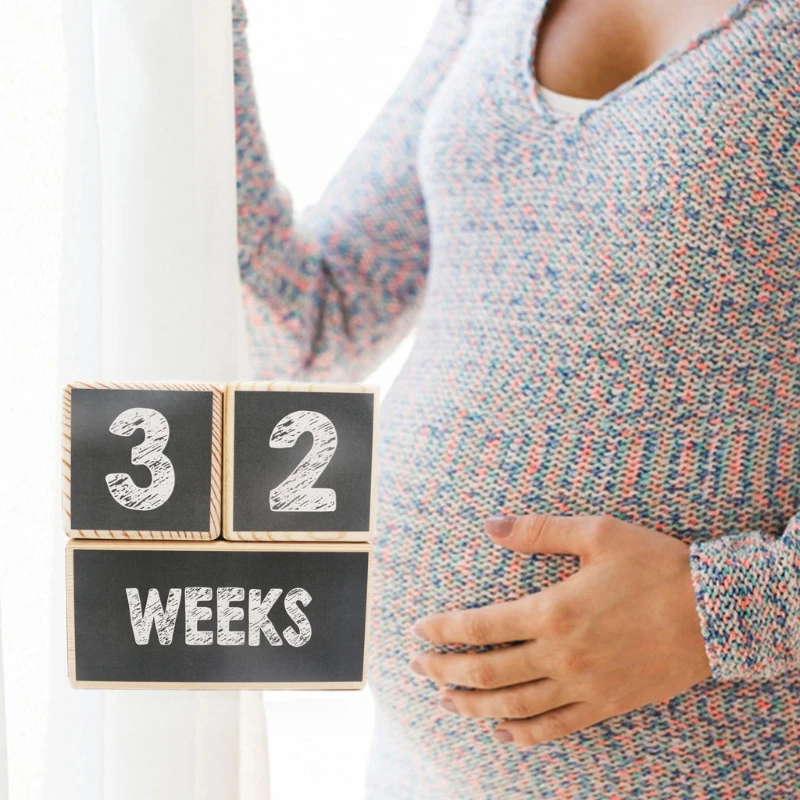 

Baby Age Blocks Wooden Milestone Moments Photo Blocks Baby Room Decoration