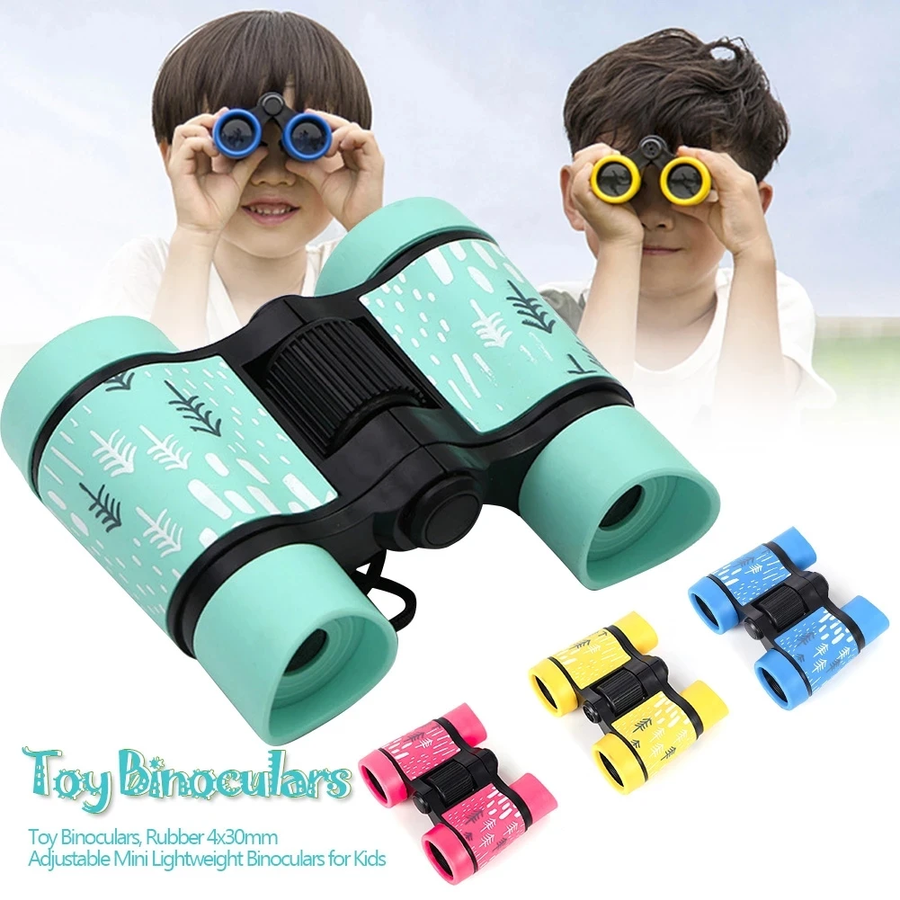 4x30 Adjustable Toy Binoculars For Kids Bird Watching Far And Near Educational Learning Hiking Children's Outdoor Play Toys