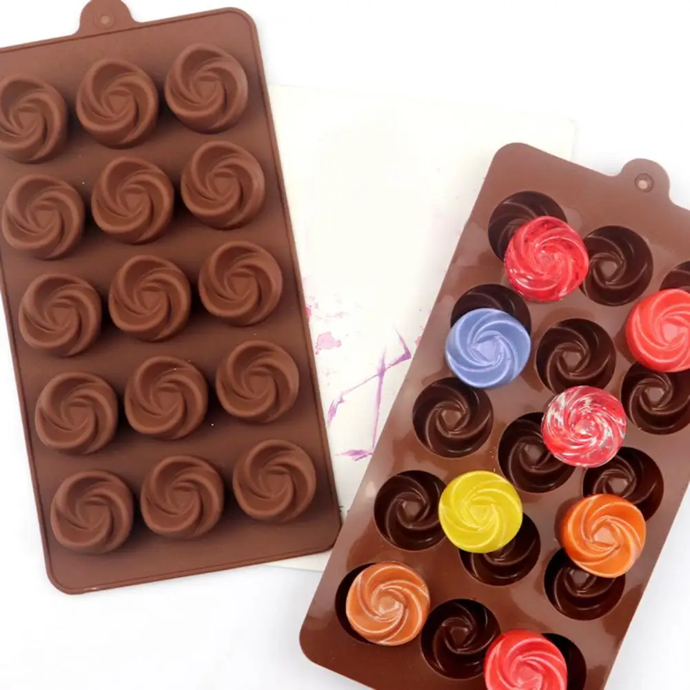 

Temperature Resistant Daily Using Pastry Truffle Jelly Cheesecake 3D Rose Mold for Wedding