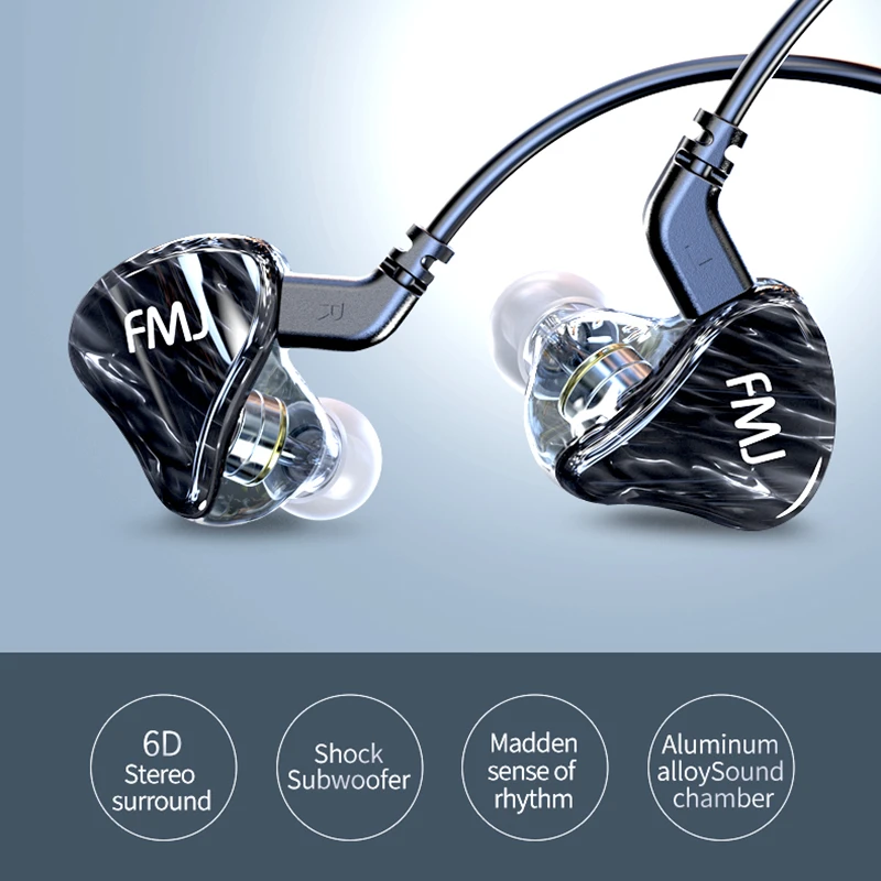 FMJ S6 смолой на шею Двойное действие в ухо Bluetooth гарнитура двусторонняя стерео