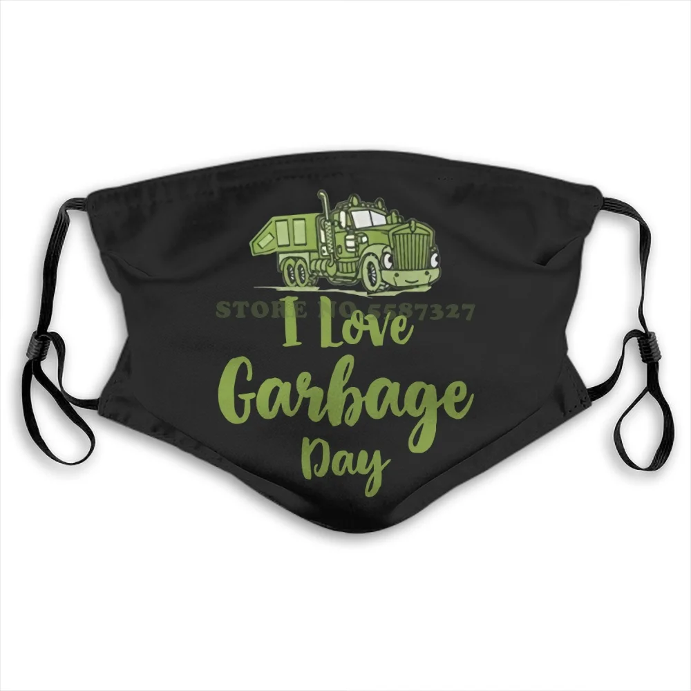 Маска для лица с принтом на спине I Love уличная модная маска забавным дизайном