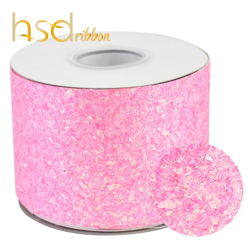 HSDRibbon 3 &quot75 мм цветная блестящая кожаная ткань 25 ярдов/рулон|Ленты для шитья| |