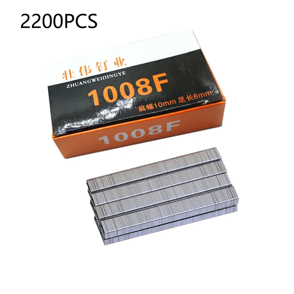 2000 шт. 1008F 10 мм * 6 U-образные скобы дверной формы ручной степлер U-образный для