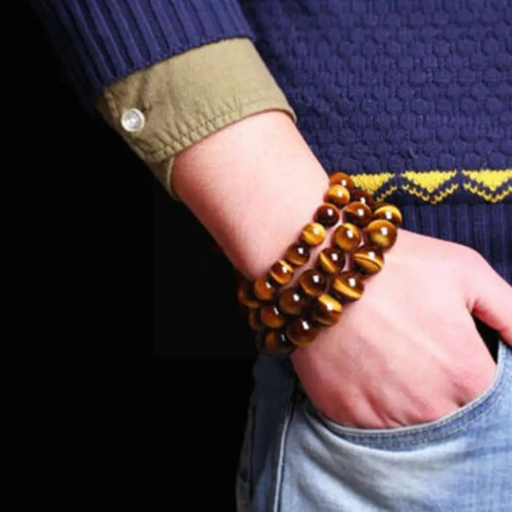 Желтый кристаллический браслет тигровый глаз ювелирные изделия из прозрачного