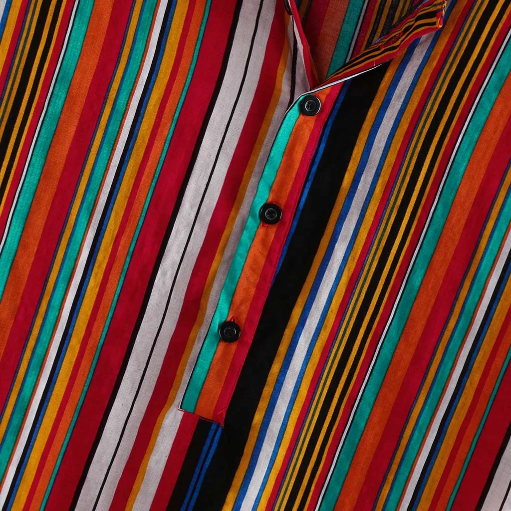 Мужская Повседневная модная рубашка с отворотом формальная мужская летняя