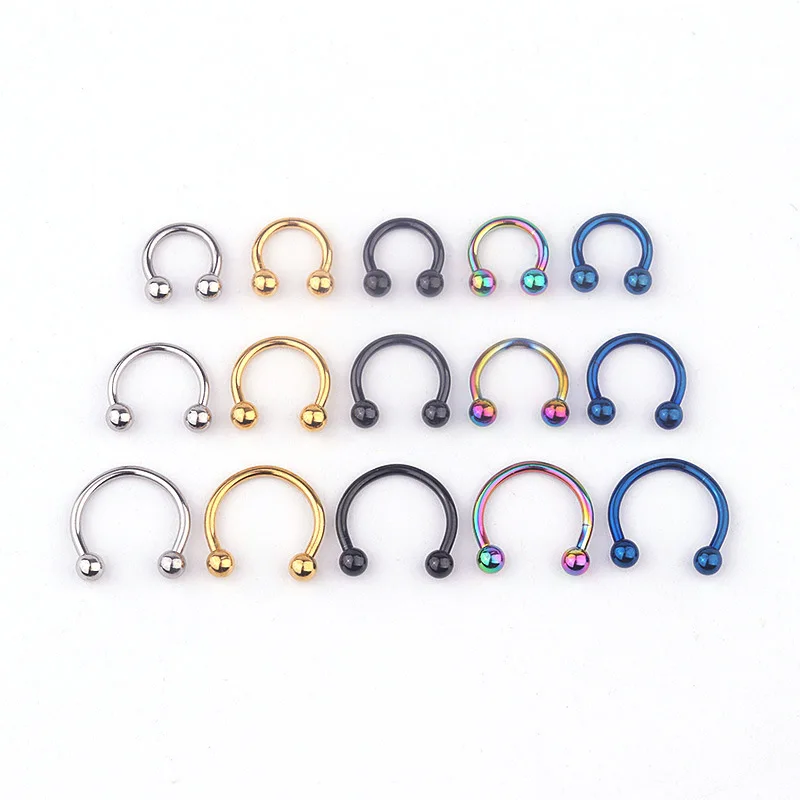

Helix Tragus Daith Stud Ring Nose Ring Stud Belly Bar Piercing