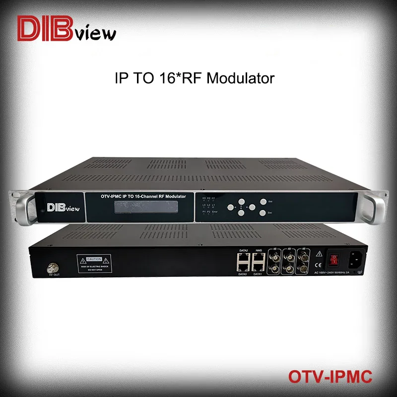 OTV-IPMC IP до 16 несет QAM DVB-C Frequenices ISDB-T DVB-T ISDB-TB цифровому RF модулятор CATV для DTV приемник