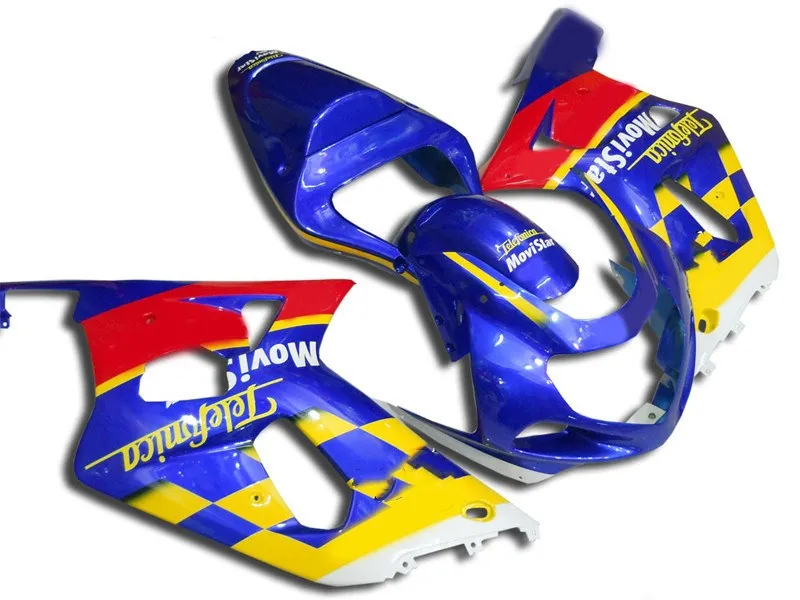 Комплект обтекателей для GSXR600 750 01 02 03 GSXR 600 GSX-R750 K1 2001 2002 2003 красный синий желтый SM62 |