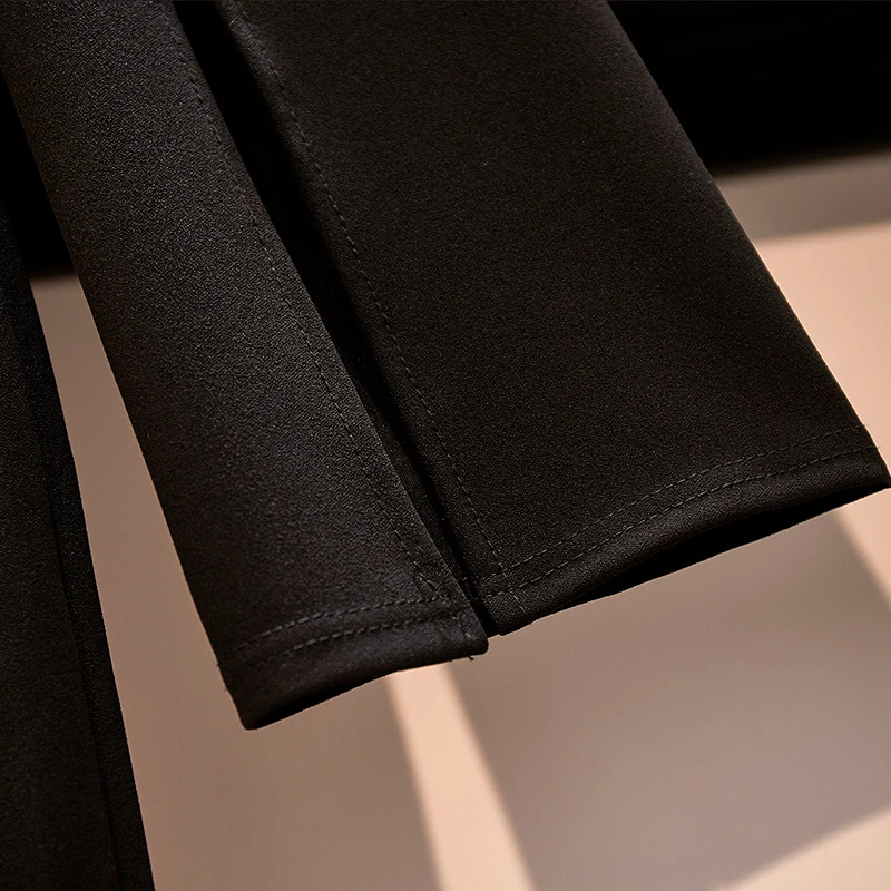 Женское винтажное деловое платье черное облегающее трапеция большого размера с