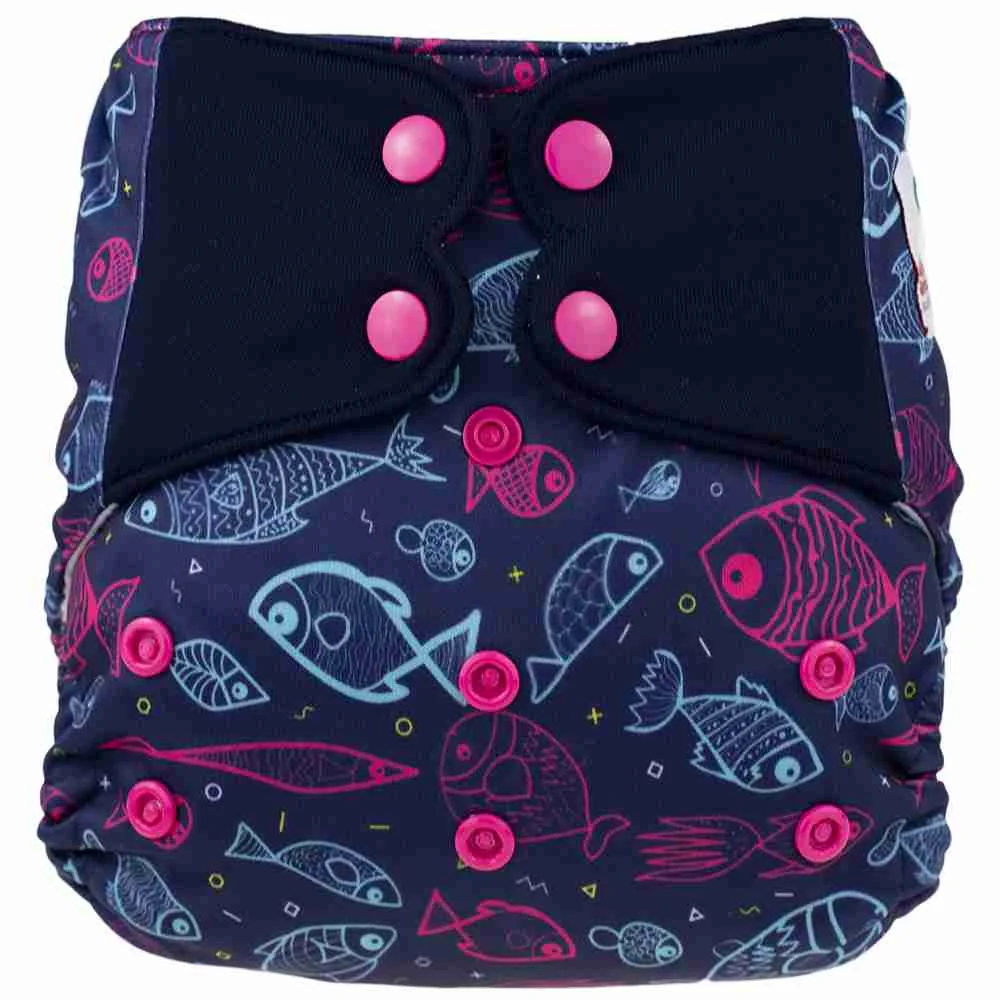 Все в одном ElfDiaper AIO высокое качество подгузник с пришитыми и пришитыми вставками