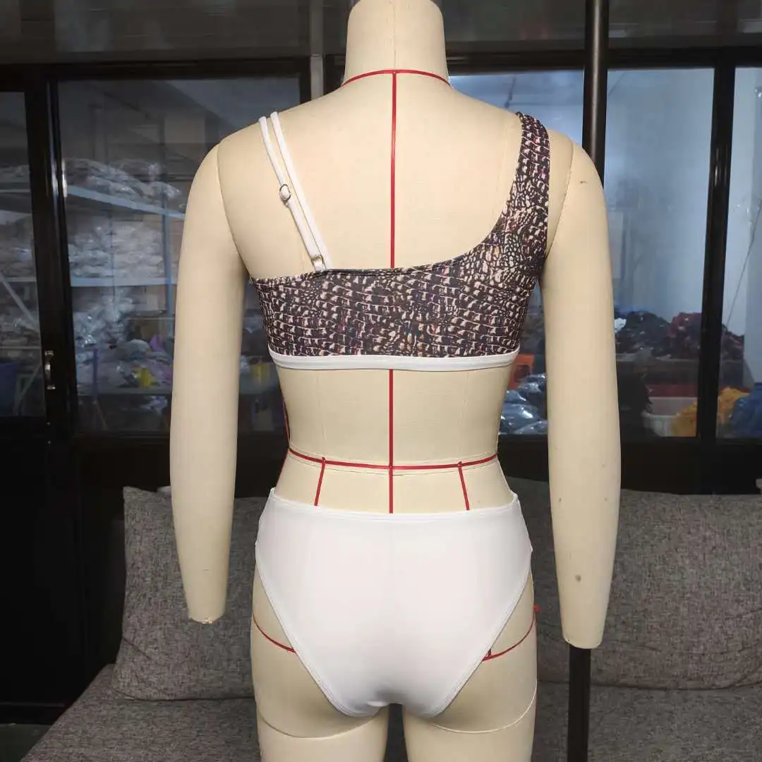 

Imayio Triangle bikini set block color swimwear dropshipping women swimsuit