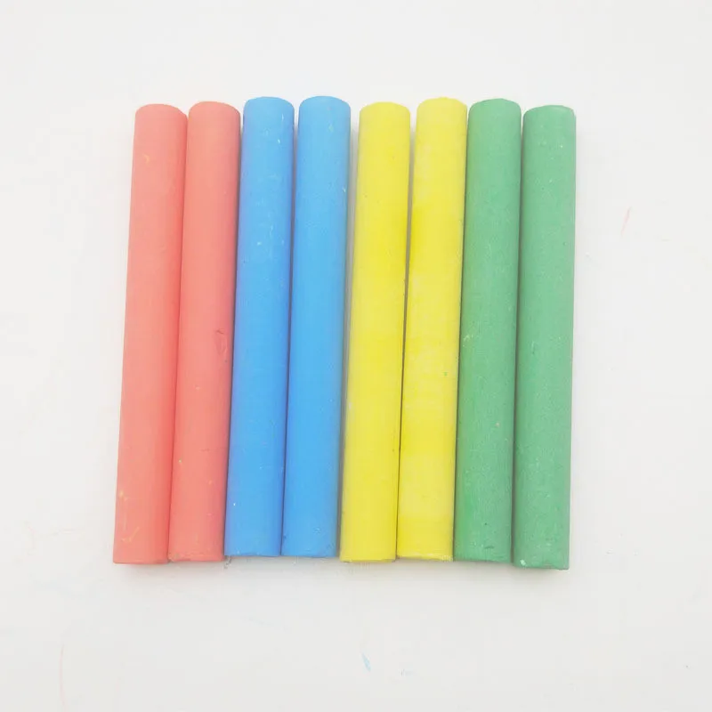 

12 Pcs/Box Dustless Chalk Pen School Office Supplies Stationary Colored Writing Drawing Chalks For Blackboard Tizas Escolar