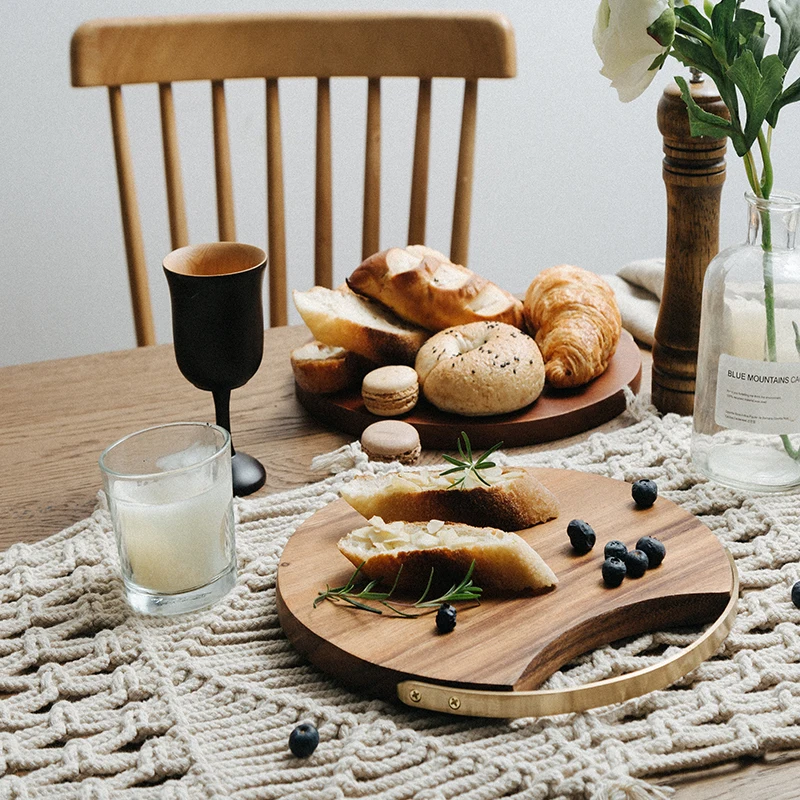 Новинка Разделочные Блоки из акации кухонная деревянная пищевая тарелка