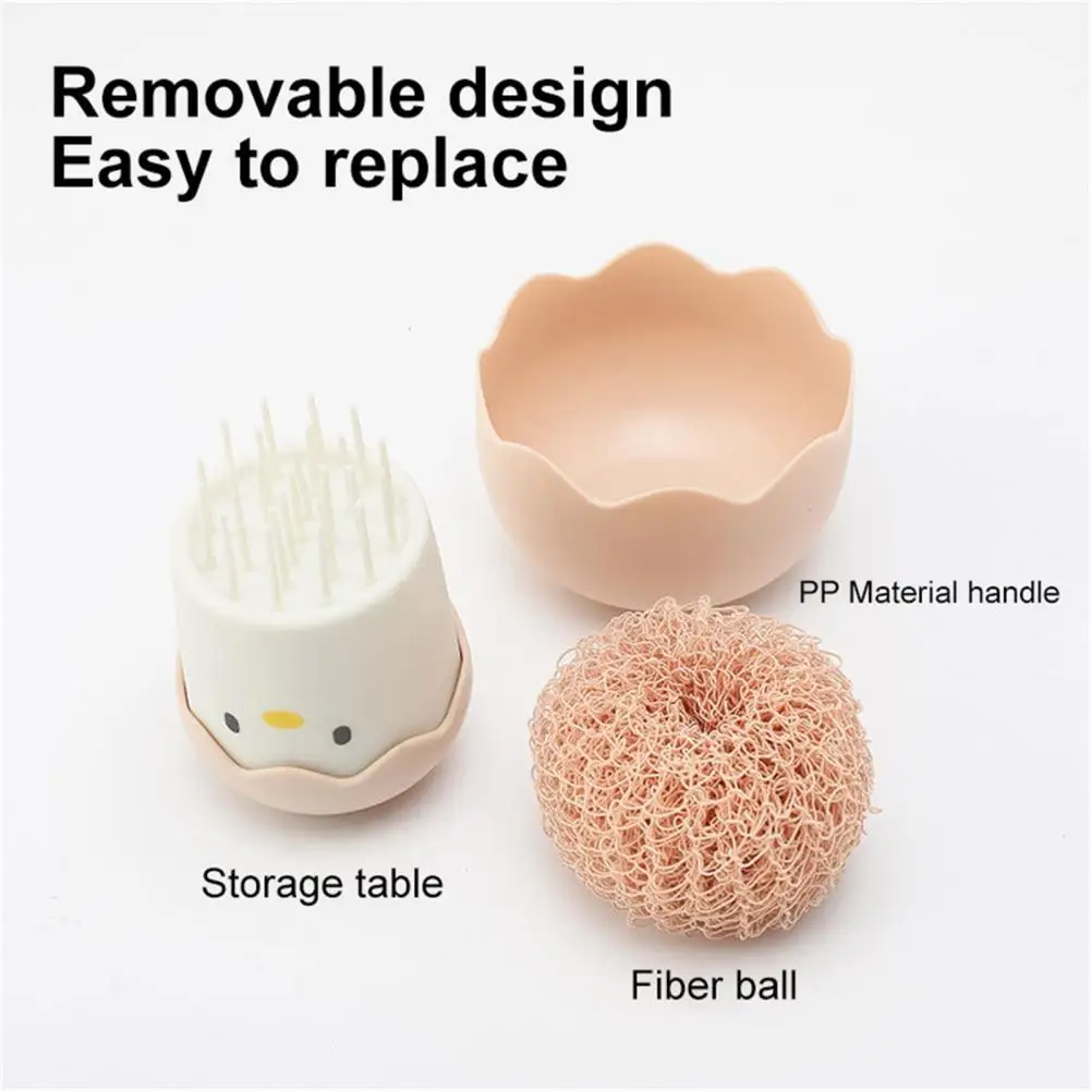 

Удобная щетка для мытья ткани с шариком для мытья посуды без шлака