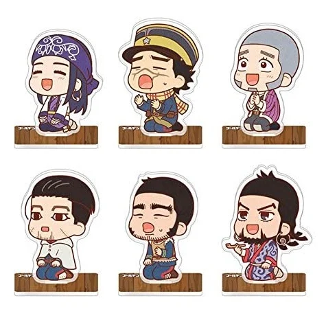 

Hot Anime Golden Kamuy Sugimoto Saichi Kochoube Asuko Acrylic Figure Stand Display Model Plate Table Decor Cosplay Cartoon Gifts