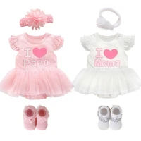 newborn baby girl dresses clothes 1 year old kids party dress summer set pink princess 0 to 3 6 9 months roupa bebe