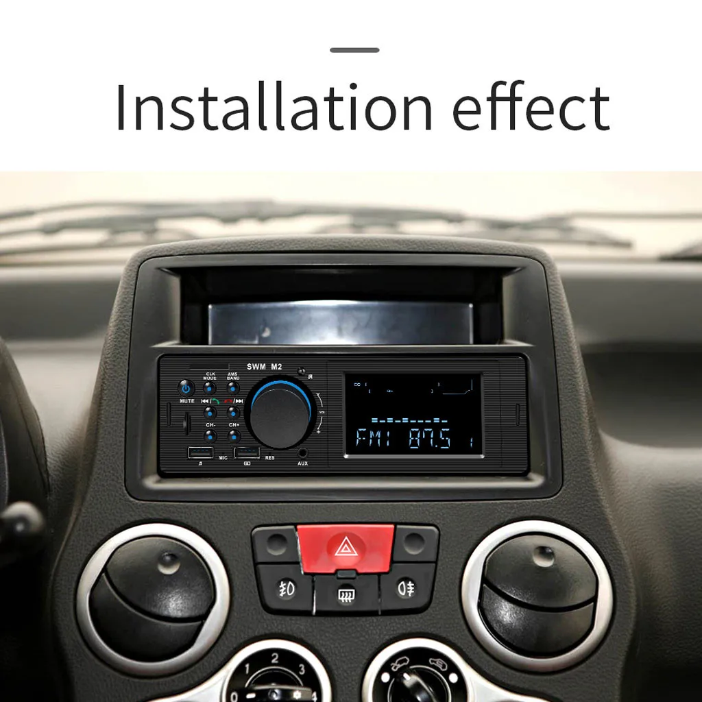 SWM M2 автомобильный стерео MP3 музыкальный плеер FM Радио BT USB TF AUX головное устройство беспроводной адаптер автомобильное радио Multimidia MP5 автомобильные аксессуары