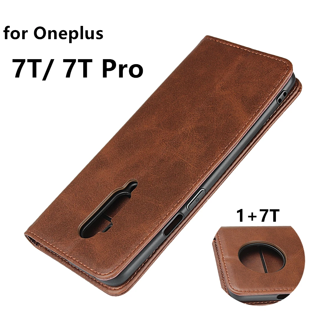 Чехол для телефона Oneplus 7T One plus Pro кожаный раскладной чехол с держателем карты