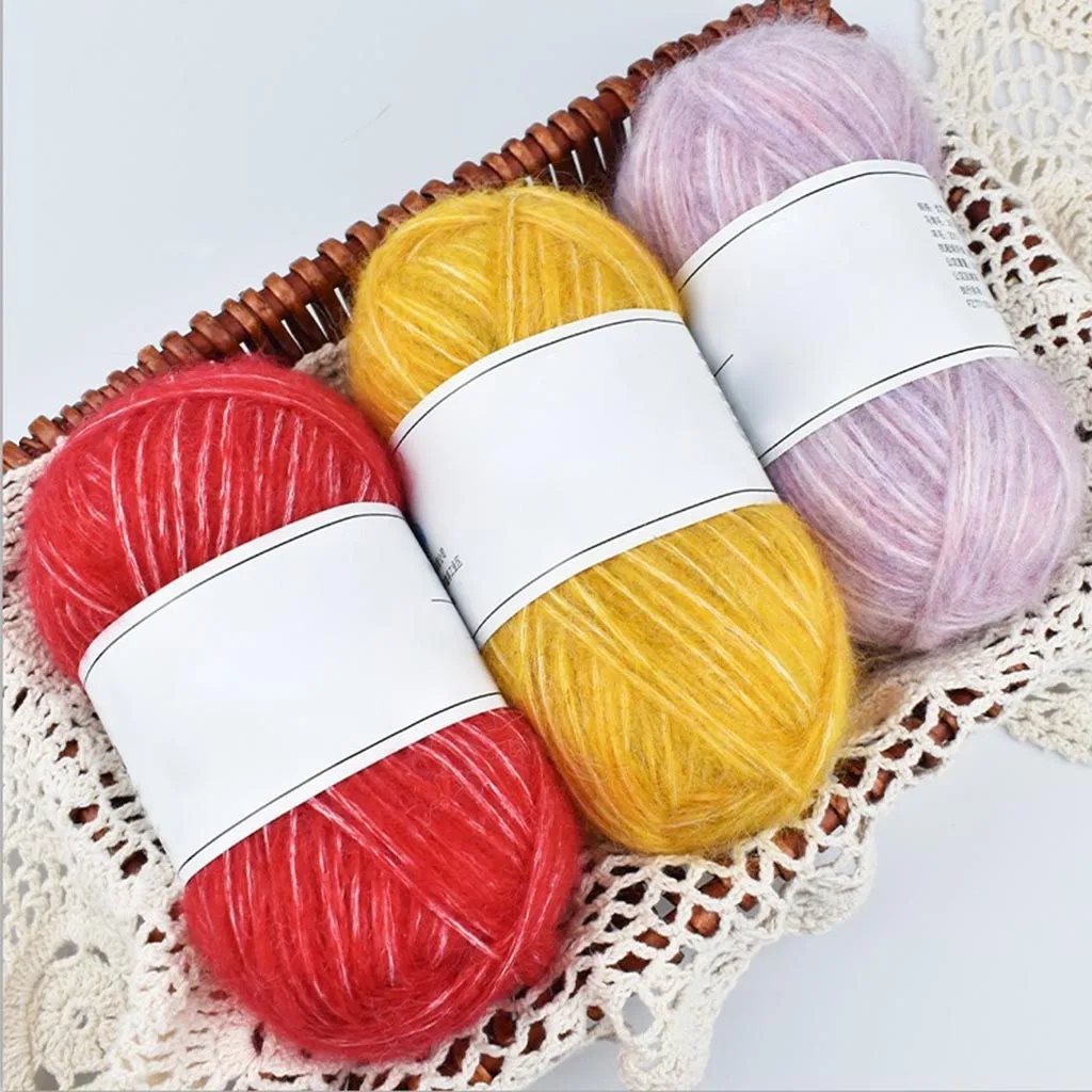 Лидер продаж 2020 товаров грубая шерсть группа мохера рукоделие шерстяная нить