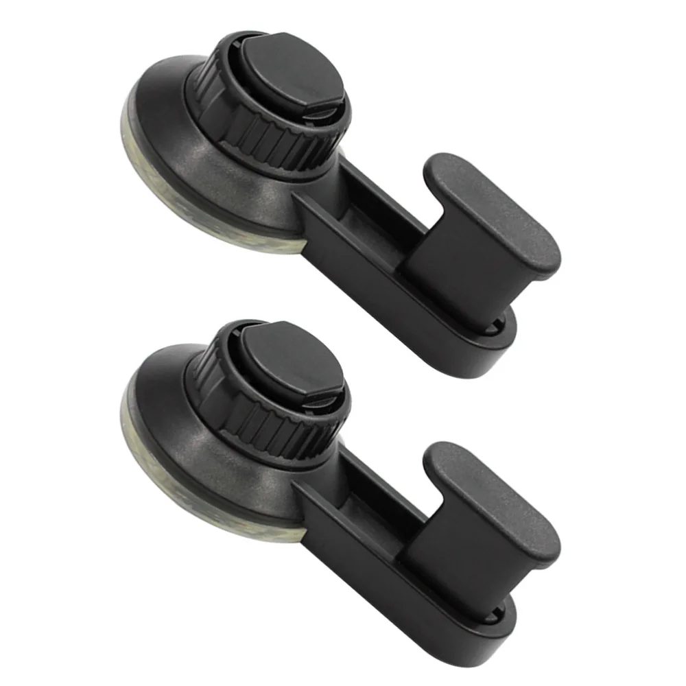 

2 Pcs Strong Vacuum Suction Cup Hooks Removable Reusable Coat Hooks Towel Bath Robe Hangers Home Kitchen Accessories (Black)