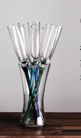 Acrylic L 6 шт Цветные Бокалы Для пляжа, свадебные бокалы es KTV, вечерние бокалы для шампанского, коктейля, вина, Nmd Verre Thule, бокалы, Chalice Doom - Цвет: Acrylic L