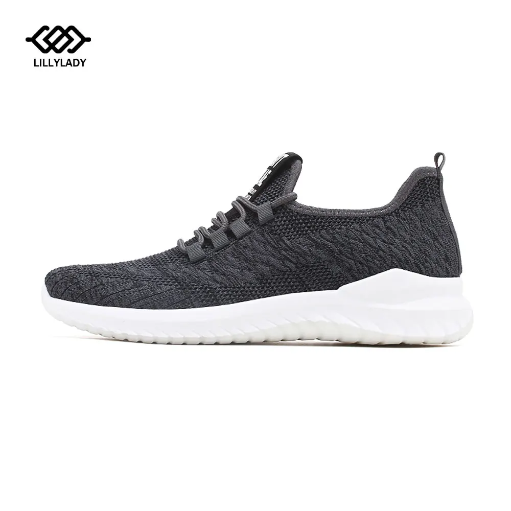 

Dropshipping hot sale in 2020 Popular comfortable woven face breathable high elastic Men's Lefu running shoes wear-resisting