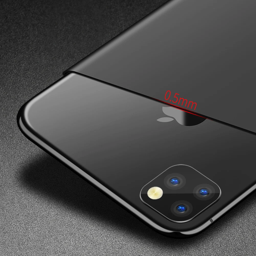Роскошный чехол для iPhone 11 Pro Max 2019 Ультратонкий матовый резиновый с прочным