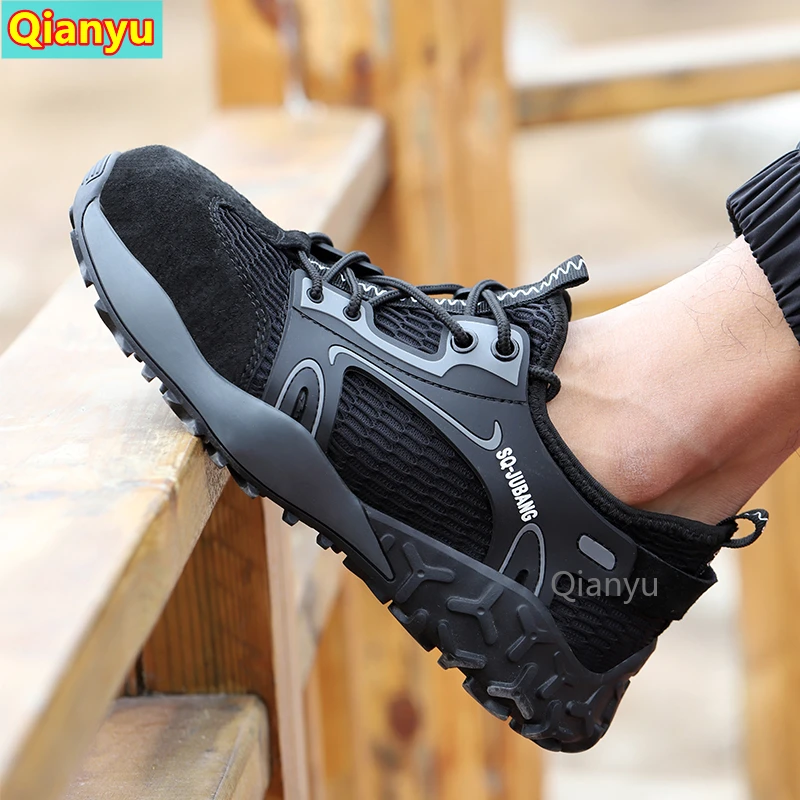 

safety boots men steel-toed shoes2021 new safety shoes anti-piercing work shoes sports shoes breathable protective shoes