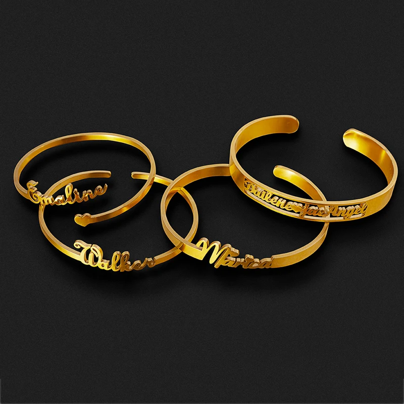 Индивидуальная именная табличка с названием браслет персонализированные
