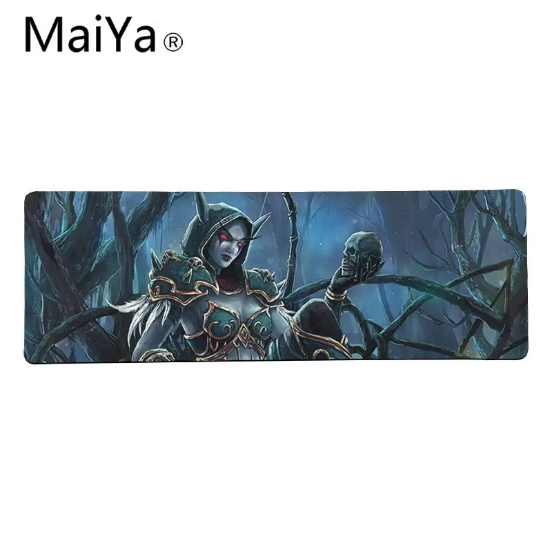 Lock Edge 40X90cm Maiya высокое качество WOW World of Warcraft Sylvanas резиновый ПК компьютерный игровой коврик для мыши большой коврик для мыши клавиатуры коврик - Цвет: Lock Edge 40X90cm
