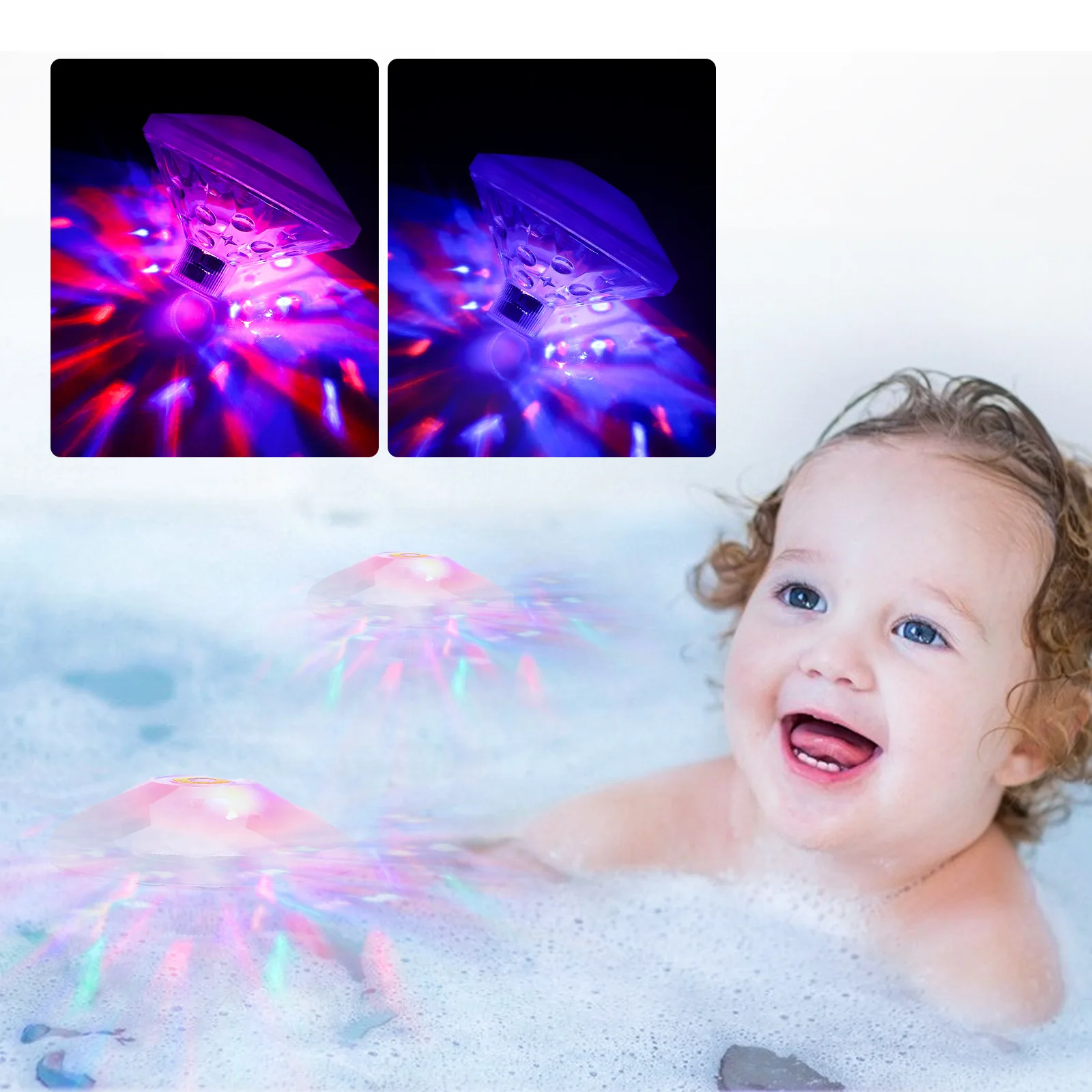 

Underwater Submersible Floating Pool Light Colorful Variable Light Water Float Lamp Pool Bathtub Decoration Underwater Lamp
