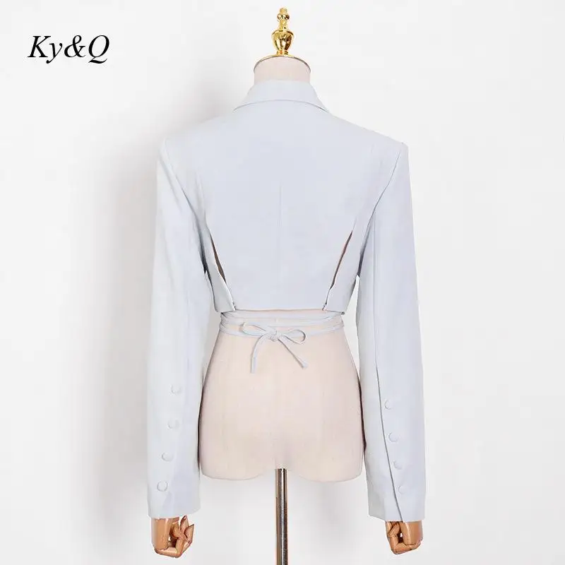 Brand Special Price Elegant 2-Piece Set Pure Color Short Style Lace Up Suit Coat + Irregular Pleated Half Skirt Ladies Suits | Женская