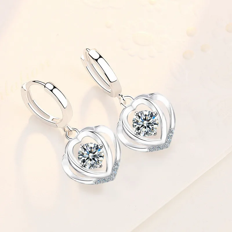 

Женские серьги из серебра 925 пробы, с цирконом